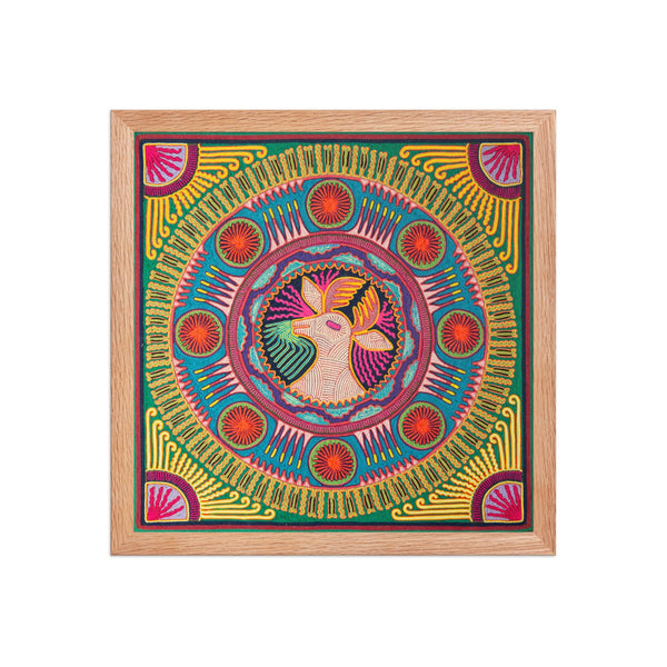 Huichol Yarn Painting Print • L - 141 - Huichol Arts