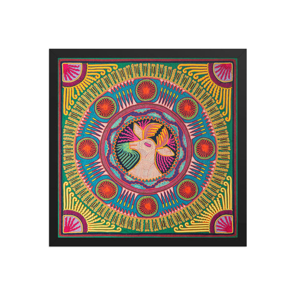 Huichol Yarn Painting Print • L - 141 - Huichol Arts