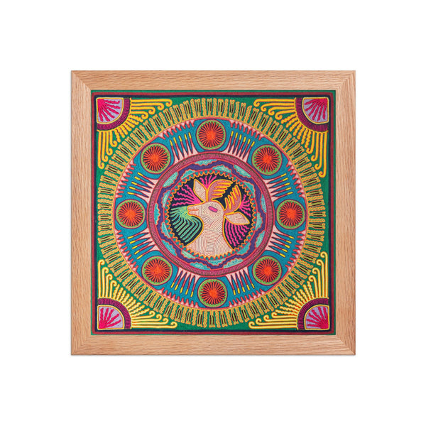 Huichol Yarn Painting Print • L - 141 - Huichol Arts
