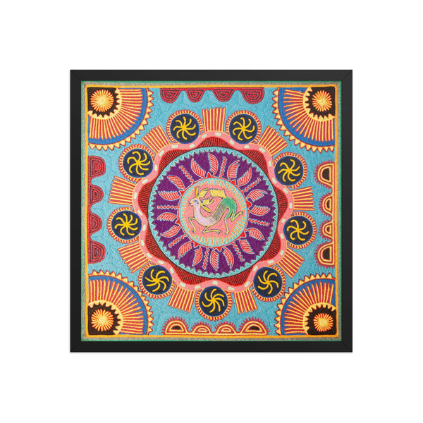 Huichol Yarn Painting Print • L - 142 - Huichol Arts