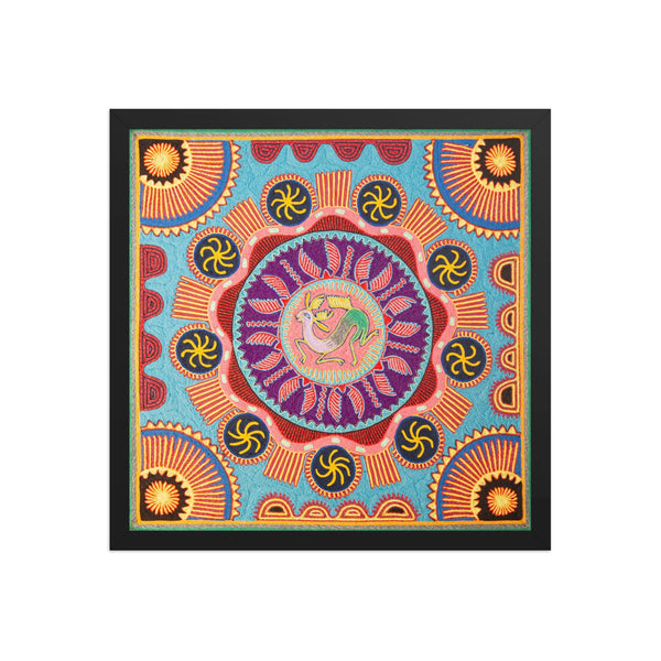 Huichol Yarn Painting Print • L - 142 - Huichol Arts