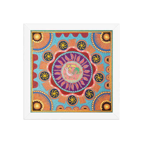Huichol Yarn Painting Print • L - 142 - Huichol Arts