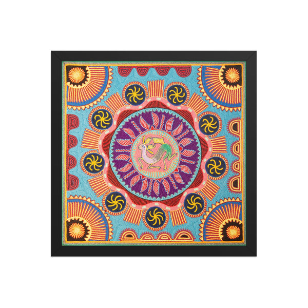 Huichol Yarn Painting Print • L - 142 - Huichol Arts