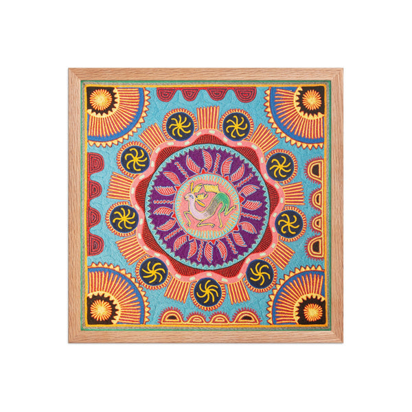 Huichol Yarn Painting Print • L - 142 - Huichol Arts