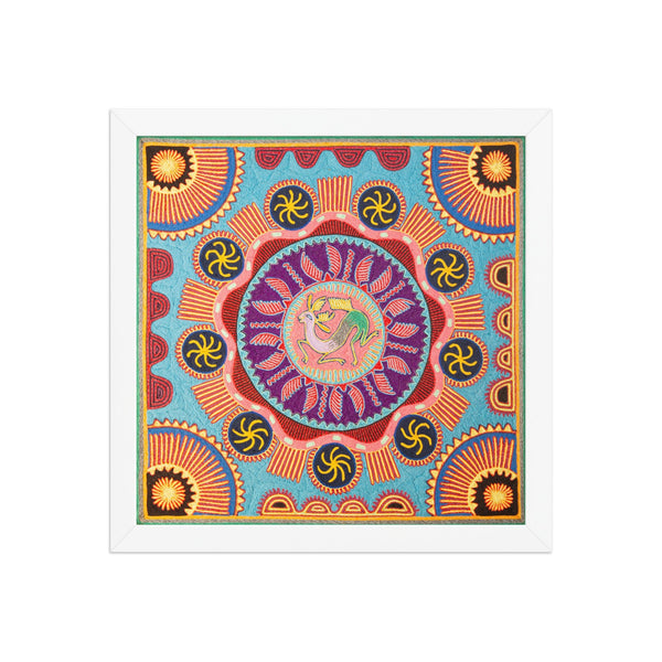 Huichol Yarn Painting Print • L - 142 - Huichol Arts