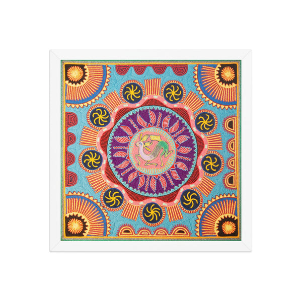 Huichol Yarn Painting Print • L - 142 - Huichol Arts