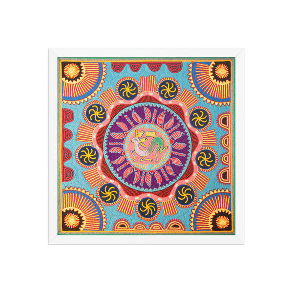 Huichol Yarn Painting Print • L - 142 - Huichol Arts