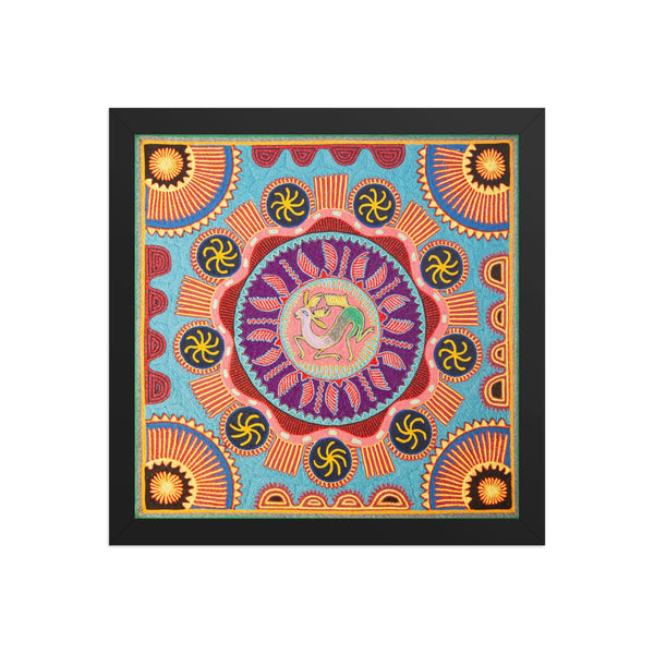 Huichol Yarn Painting Print • L - 142 - Huichol Arts