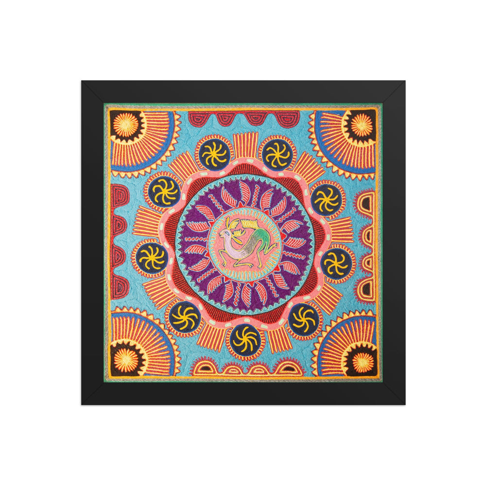Huichol Yarn Painting Print • L - 142 - Huichol Arts