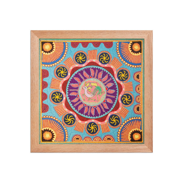 Huichol Yarn Painting Print • L - 142 - Huichol Arts
