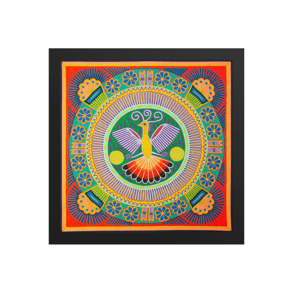 Huichol Yarn Painting Print • L - 143 - Huichol Arts