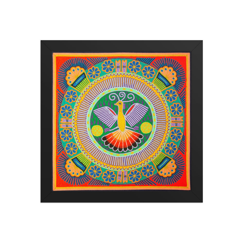 Huichol Yarn Painting Print • L - 143 - Huichol Arts