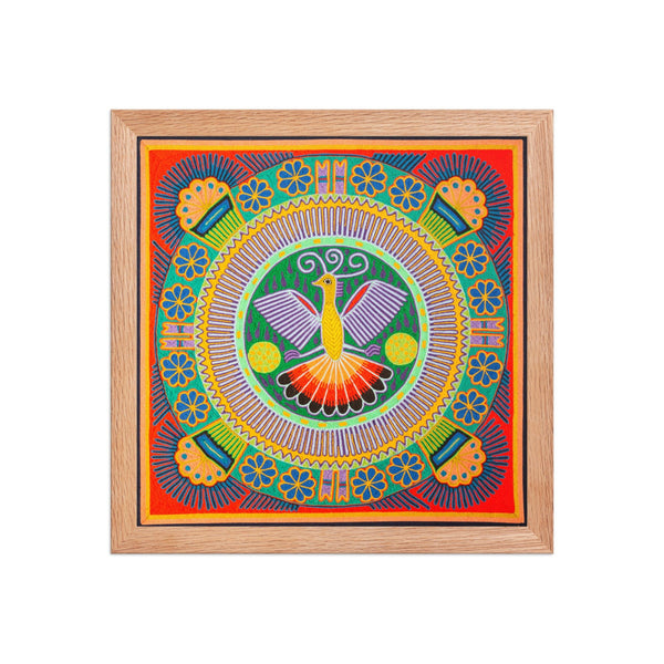 Huichol Yarn Painting Print • L - 143 - Huichol Arts