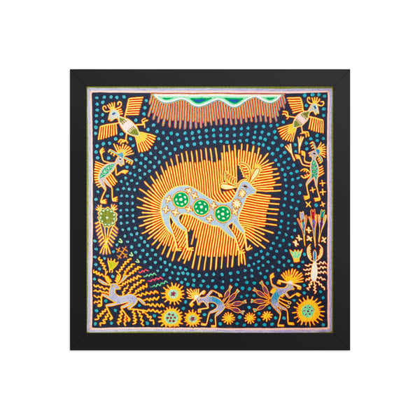 Huichol Yarn Painting Print • L - 144 - Huichol Arts