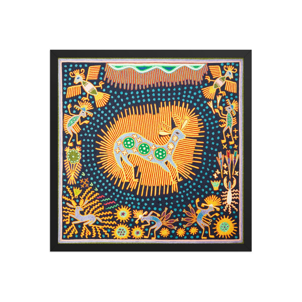 Huichol Yarn Painting Print • L - 144 - Huichol Arts