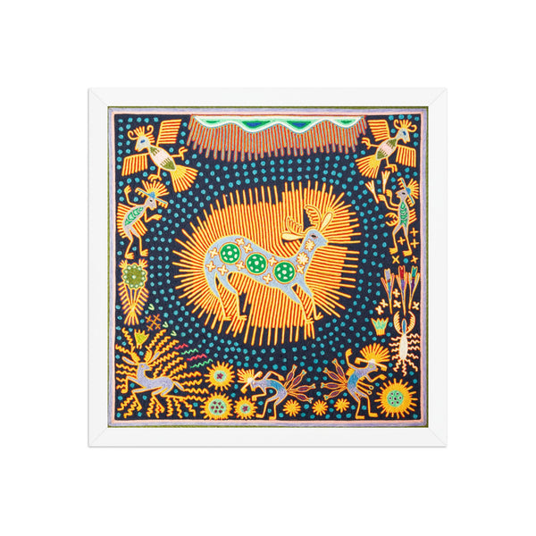 Huichol Yarn Painting Print • L - 144 - Huichol Arts