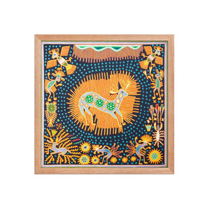 Huichol Yarn Painting Print • L - 144 - Huichol Arts