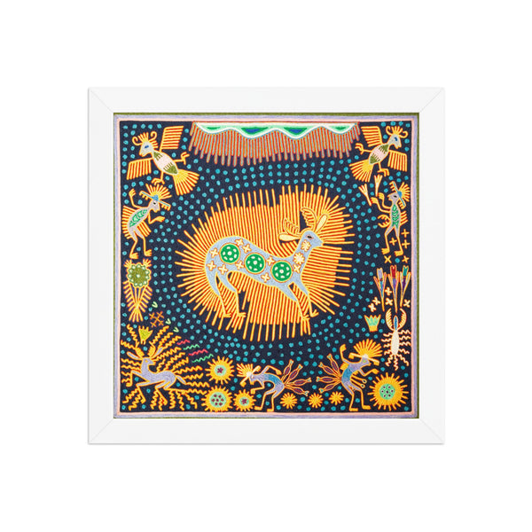 Huichol Yarn Painting Print • L - 144 - Huichol Arts
