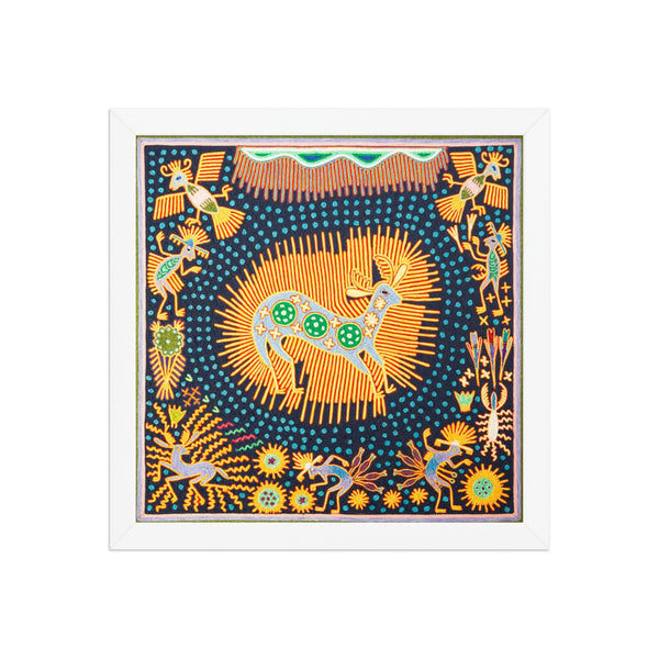 Huichol Yarn Painting Print • L - 144 - Huichol Arts