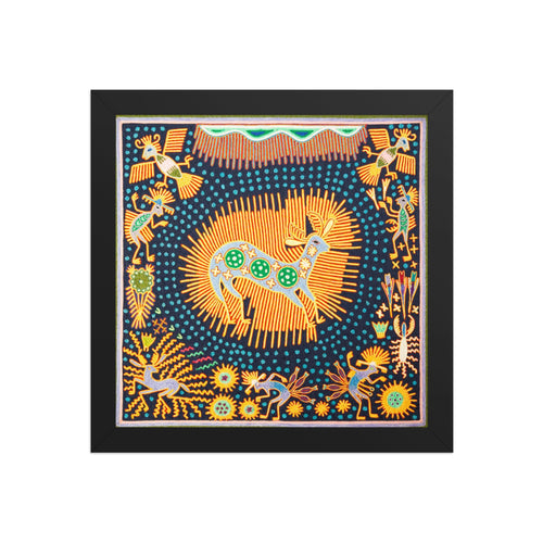 Huichol Yarn Painting Print • L - 144 - Huichol Arts