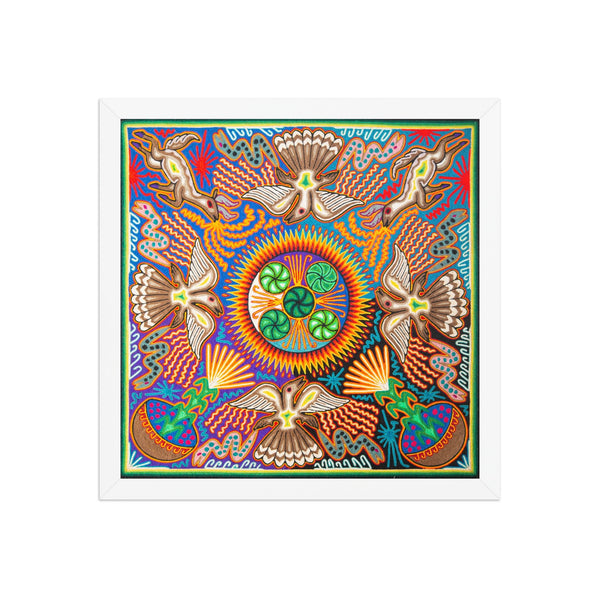 Huichol Yarn Painting Print • L - 145 - Huichol Arts