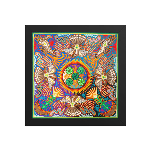 Huichol Yarn Painting Print • L - 145 - Huichol Arts