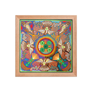 Huichol Yarn Painting Print • L - 145 - Huichol Arts