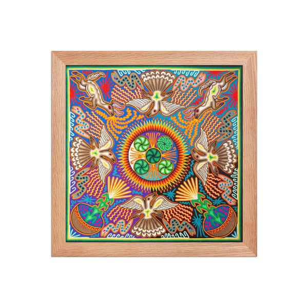 Huichol Yarn Painting Print • L - 145 - Huichol Arts