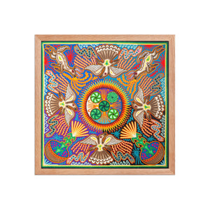 Huichol Yarn Painting Print • L - 145 - Huichol Arts