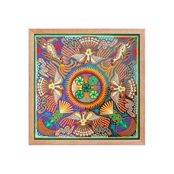 Huichol Yarn Painting Print • L - 145 - Huichol Arts