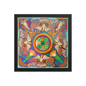 Huichol Yarn Painting Print • L - 145 - Huichol Arts