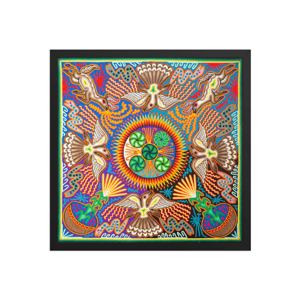Huichol Yarn Painting Print • L - 145 - Huichol Arts
