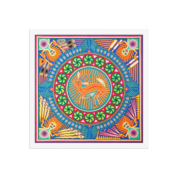 Huichol Yarn Painting Print • L - 146 - Huichol Arts