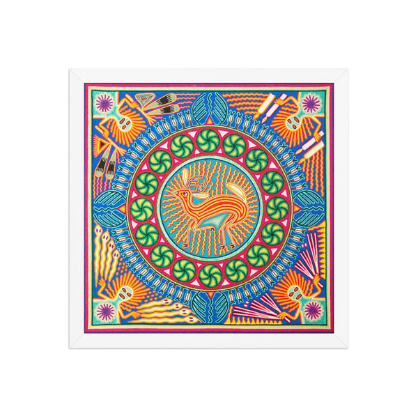 Huichol Yarn Painting Print • L - 146 - Huichol Arts