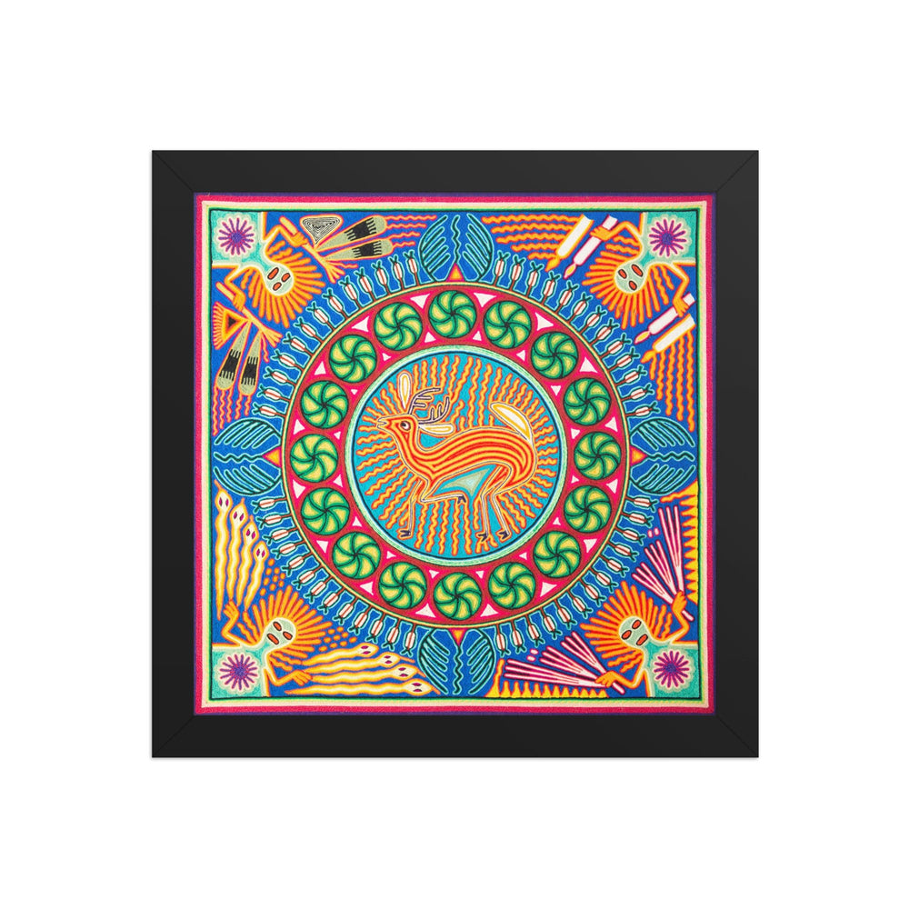 Huichol Yarn Painting Print • L - 146 - Huichol Arts