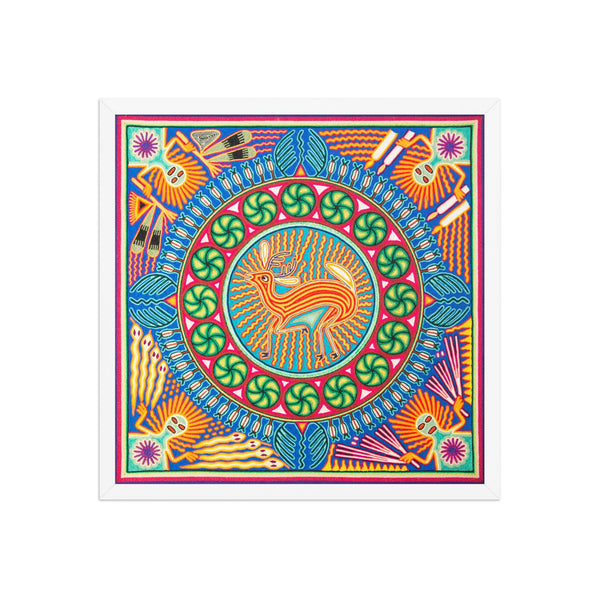 Huichol Yarn Painting Print • L - 146 - Huichol Arts