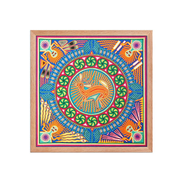 Huichol Yarn Painting Print • L - 146 - Huichol Arts