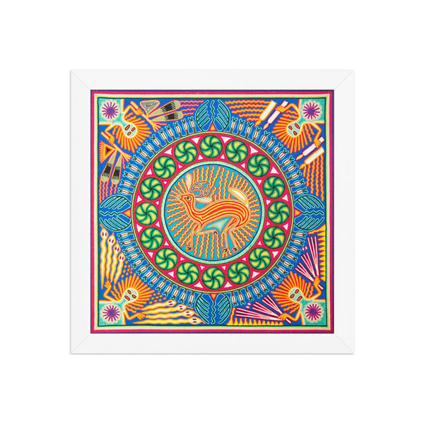 Huichol Yarn Painting Print • L - 146 - Huichol Arts