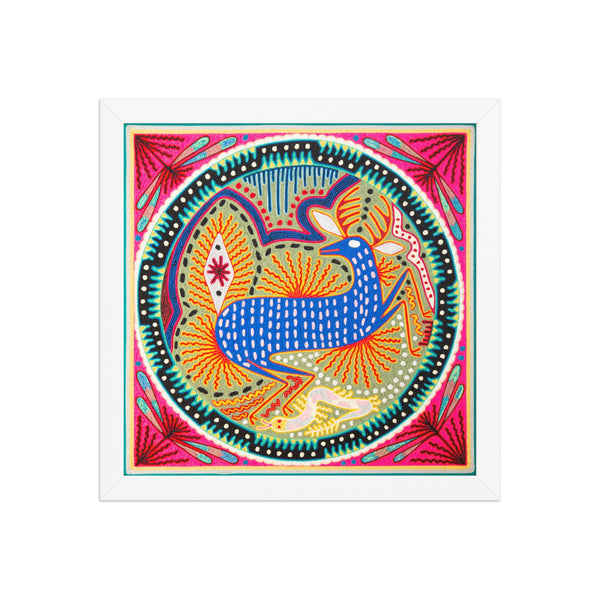 Huichol Yarn Painting Print • L - 148 - Huichol Arts