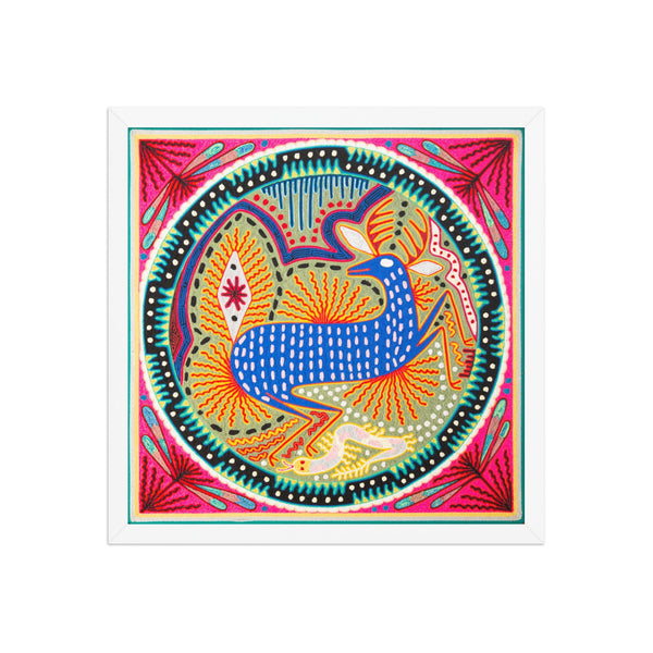 Huichol Yarn Painting Print • L - 148 - Huichol Arts