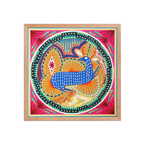 Huichol Yarn Painting Print • L - 148 - Huichol Arts