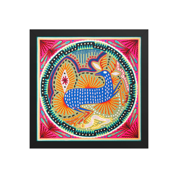 Huichol Yarn Painting Print • L - 148 - Huichol Arts