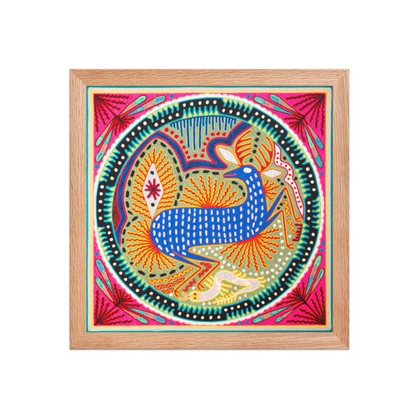 Huichol Yarn Painting Print • L - 148 - Huichol Arts