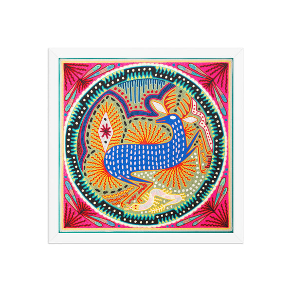 Huichol Yarn Painting Print • L - 148 - Huichol Arts