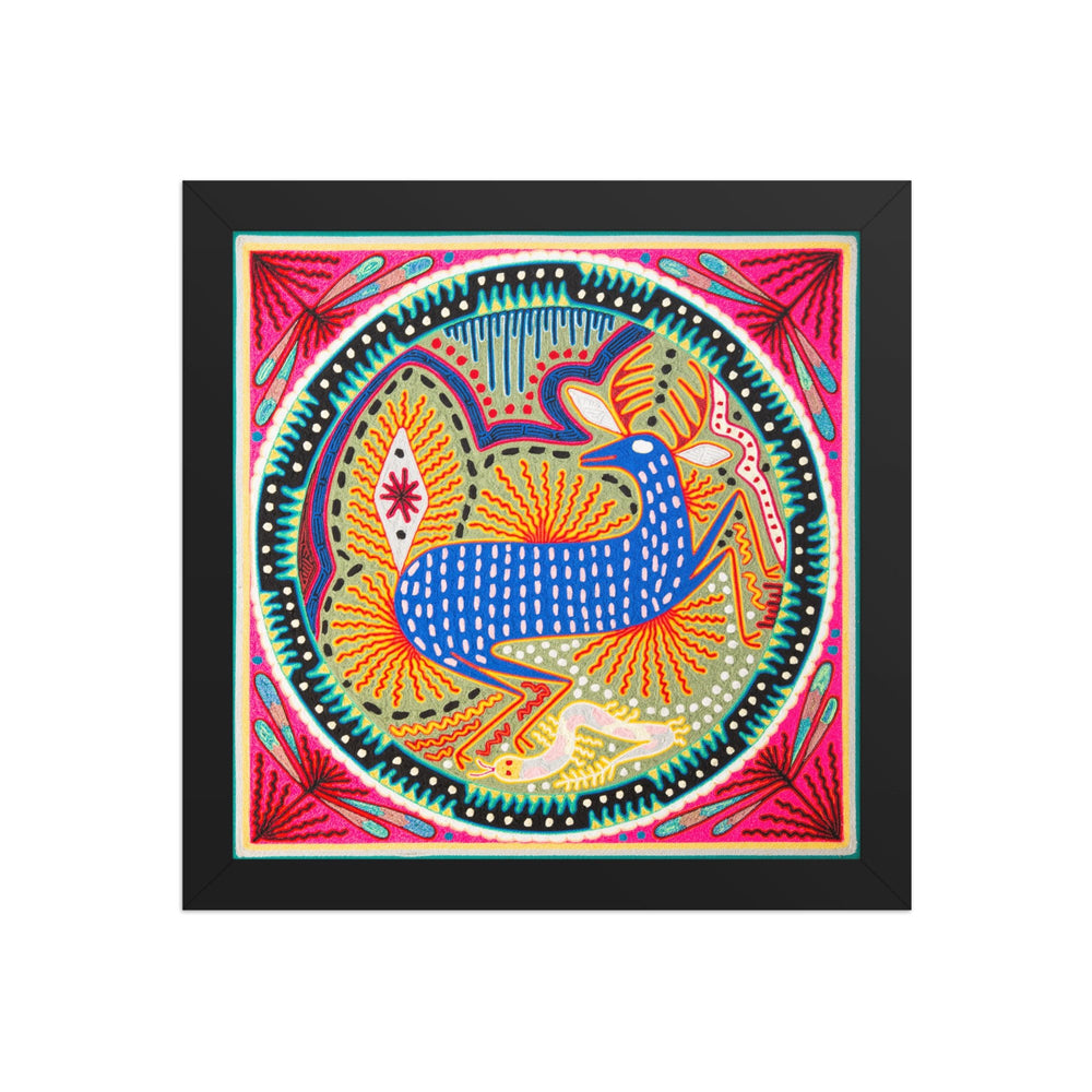 Huichol Yarn Painting Print • L - 148 - Huichol Arts