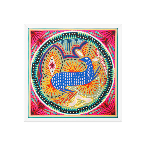 Huichol Yarn Painting Print • L - 148 - Huichol Arts