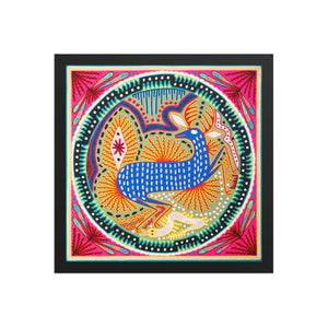 Huichol Yarn Painting Print • L - 148 - Huichol Arts
