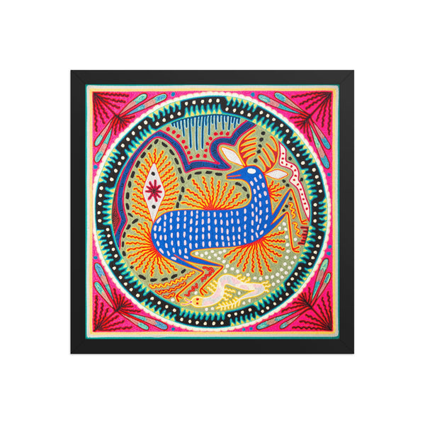 Huichol Yarn Painting Print • L - 148 - Huichol Arts