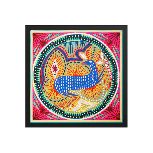 Huichol Yarn Painting Print • L - 148 - Huichol Arts