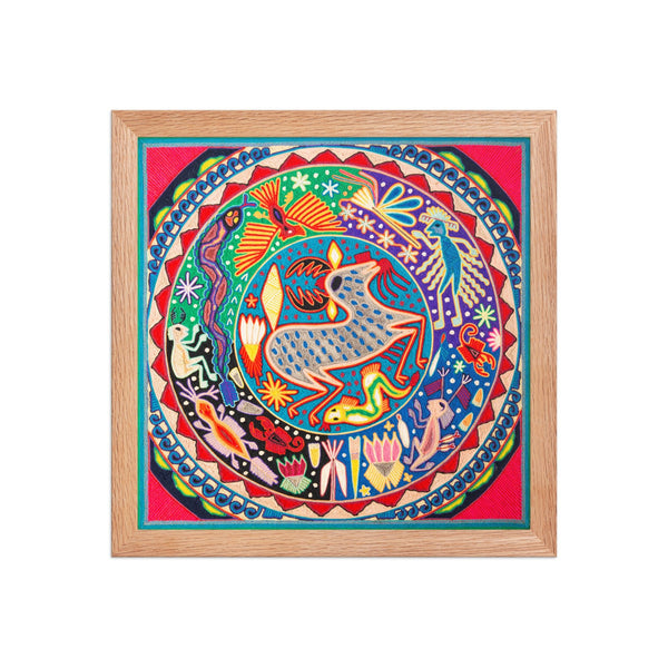 Huichol Yarn Painting Print • L - 149 - Huichol Arts